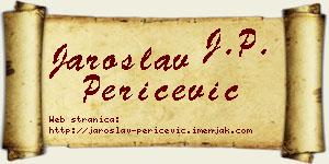 Jaroslav Peričević vizit kartica